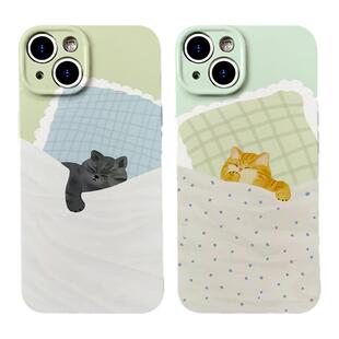 今夜好梦~可爱多睡觉猫狗适用iPhone17/16手机壳华为nova12畅享70菲林vivos18情侣软OPPOreno9苹果13硬小米14