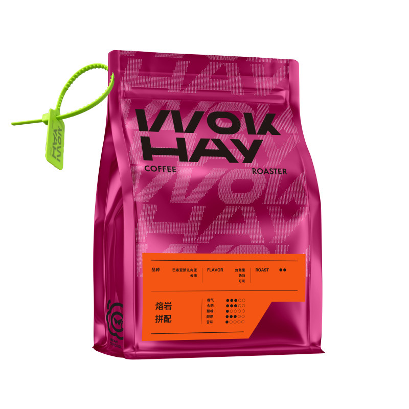 WOKHAY锅气/奶油熔岩1kg-浓缩摩卡壶意式咖啡机高油脂顺滑 咖啡豆