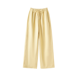 大嘎daga一条过冬梨形报恩裤加绒加厚裤子休闲宽松直筒阔腿卫裤女