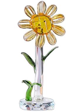 向日葵琉璃摆件家居装饰