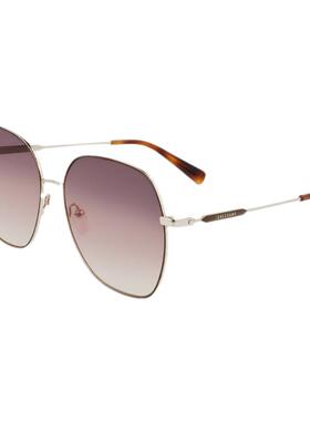 LONGCHAMP户外街拍显脸小墨镜女