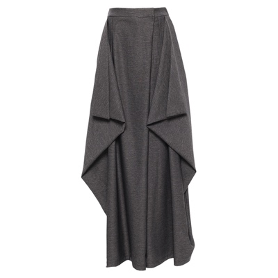 APOZi collection/镜水浮金/新中式小众阔腿裙裤不对称堆叠长裤