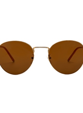 【原创设计】复古小圆框墨镜女