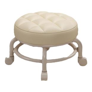 三梦滑轮矮凳万向轮小凳子家用带轮圆板凳带娃椅子