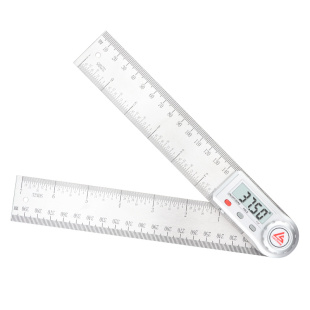 日本三量高精度迷你数显360度角度尺量角器测量仪便携式多功能尺