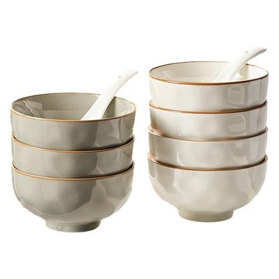 高级感陶瓷米饭碗家用2025新款