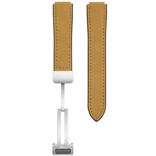 真皮手表带适配华为B6/B7手环表带B5/B3磁吸扣疯马纹皮运动手表带