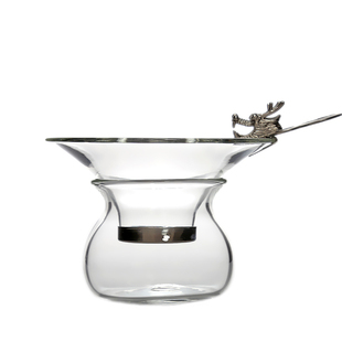 台湾禾器玻璃茶滤金鱼银鱼滤茶器禾器祥龙茶隔滤抖不锈钢滤网茶配