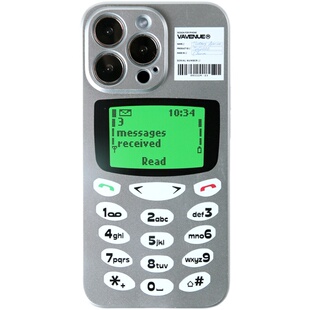 「千禧手机」胜利大道原创意Y2K复古手机适用苹果16iphone17promax手机壳15电镀银14千禧年梦核美式复古