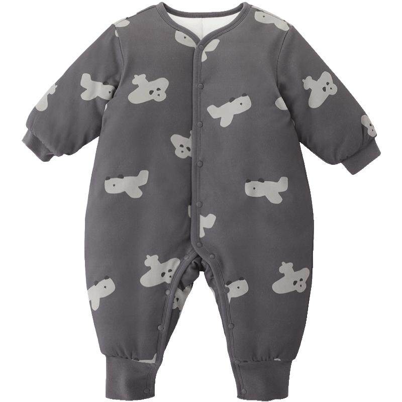 宝宝棉衣冬季加厚夹棉婴儿连体衣初生儿棉服秋冬保暖新生儿衣服