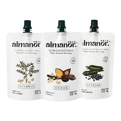 almanor奥蔓庄园巴旦木豆乳营养豆奶黑芝麻奶儿童孕妇坚果植物奶