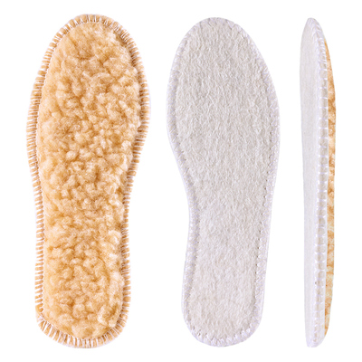 2双羊毛保暖鞋垫毛毡锁温防寒