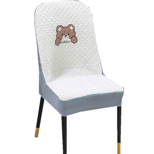 2025加厚雪尼尔弧形椅子套罩万能通用保护一体座坐垫餐桌板凳家用