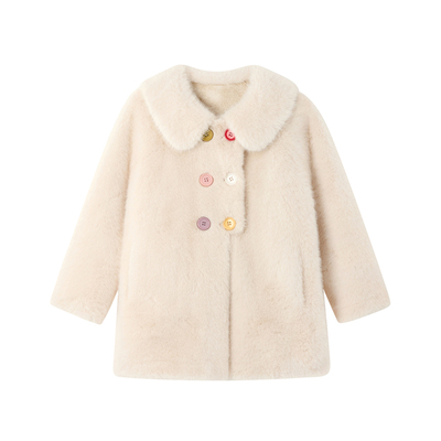 儿童皮草外套2025秋冬新款