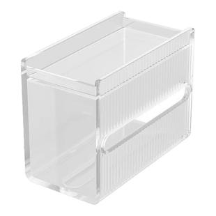 卫生间纸巾盒壁挂式免打孔防水卫生纸置物盒子家用透明厕所抽纸盒