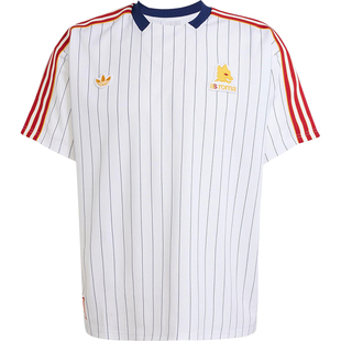 Adidas/阿迪达斯正品三叶草男女运动圆领经典复古足球短袖JM2128