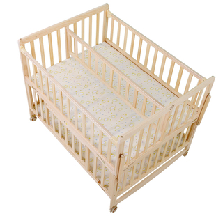 可移动双胞胎婴儿床拼接大床实木宝宝bb多功能双人新生儿摇篮床童