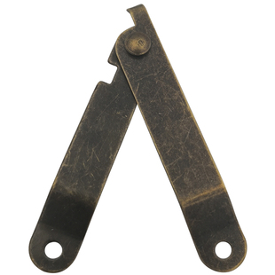 支撑合页带卡樟木箱千斤合页木盒曲手铁质铰链人字形飞机折叠支架