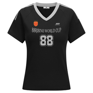 88rising美式复古2026世界杯限定短袖T恤女时尚百搭宽松潮牌上衣