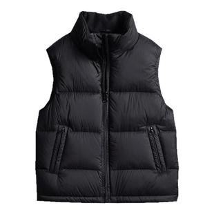 男士加厚立领羽绒马甲白鸭绒2025轻型柔软无袖羽绒服背心冬季外套