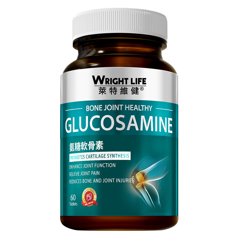 莱特维健氨糖软骨素钙片关节骨胶原氨基葡萄糖进口60粒装第四餐