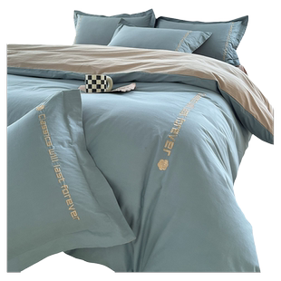 A类新疆棉四件套纯棉全棉100轻奢高级感水洗床单床上用品2026新款