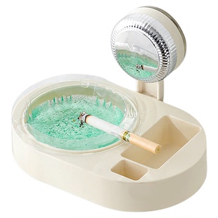 吸盘壁挂一次性烟灰缸家用款客厅卫生间创意个性潮流烟灰缸收纳盒