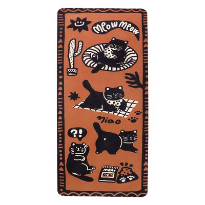 「萌喵乐章」原创设计橡胶瑜伽垫