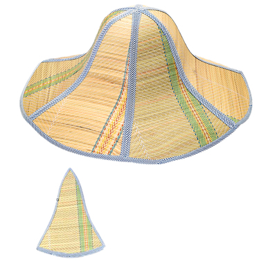 大沿可折叠防晒草编太阳帽