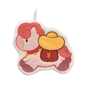 新年小马擦手巾挂式可爱高颜值厨房抹手毛巾吸水不掉毛不发臭手帕