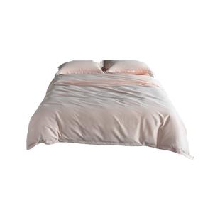 SIDANDA100支全棉磨毛四件套秋冬纯色简约保暖套件床单床笠纯棉