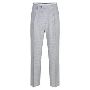 老爷车秋冬厚款高腰西装裤男黑色父亲宽松正装职业直筒中老年裤子