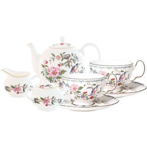 英国Aynsley安斯丽雀鸟床边英式下午茶茶具套装骨瓷咖啡杯碟礼盒