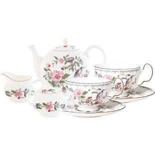 英国Aynsley安斯丽雀鸟床边英式下午茶茶具套装骨瓷咖啡杯碟礼盒
