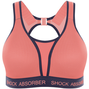 运动内衣女SHOCKABSORBER跑步高强度防震大码文胸大胸显小瑜伽BRA