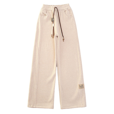 女童加绒裤子羊绒加厚冬季长裤