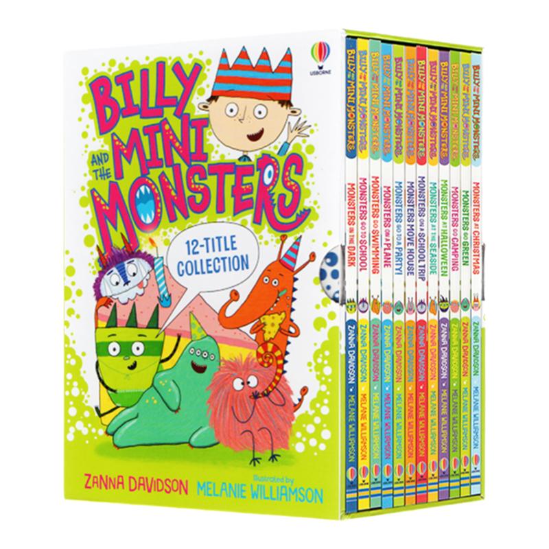 预售 比利和迷你怪兽 15册盒装 英文原版 Billy and the Mini Monsters 全彩儿童章节书精品礼盒装小学生英语学习课外读物 Usborne