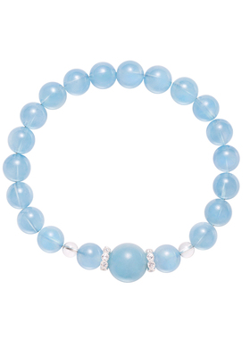 若在江南｜天然海蓝宝手串蓝色水晶手链原创设计五行补水生日礼物