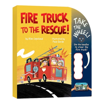 英文原版 Fire Truck to the Rescue 消防车来救援 纸板书 绘本 英文版 进口英语原版书籍
