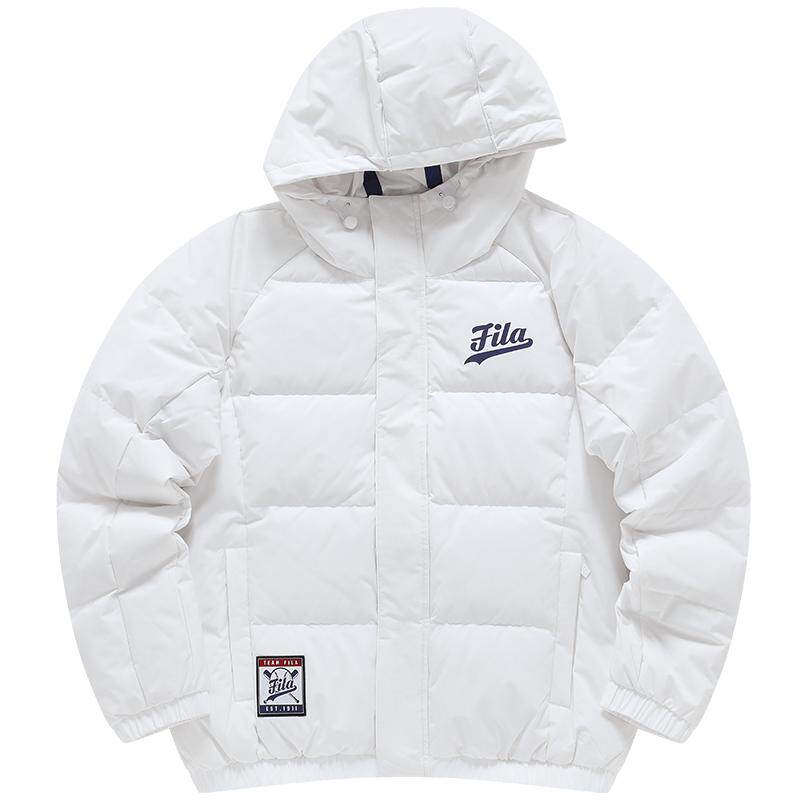 FILA FUSION斐乐潮牌冬季羽绒服男士保暖舒适休闲外套棉服男上衣