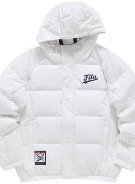 FILA FUSION斐乐潮牌冬季羽绒服男士保暖舒适休闲外套棉服男上衣