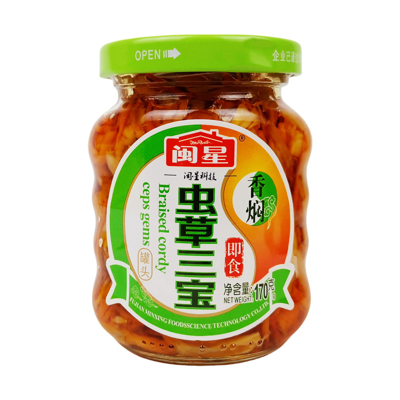 闽星香焖虫草三宝罐头170gx6瓶