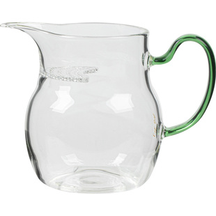 观岚玻璃公道杯耐高温过滤一体加厚分茶器茶海月牙公杯绿茶泡茶器