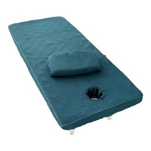 亲肤绗缝床笠款松紧美容院按摩防滑防尘快干理疗带洞简包邮送枕套