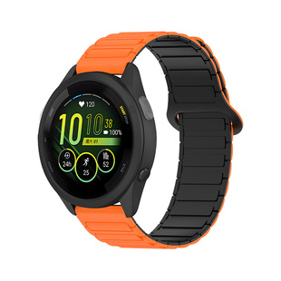 适用于Garmin佳明手表255/256表带硅胶磁吸245腕带645/168/158柔软透气Venu2工字新款sq2替换带Move/Active潮
