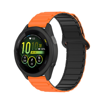 适用于Garmin佳明手表255/256表带硅胶磁吸245腕带645/168/158柔软透气Venu2工字新款sq2替换带Move/Active潮