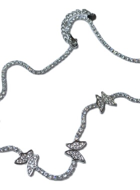 2023年新款蝴蝶颈链女925纯银