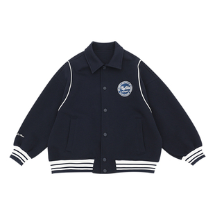 男童外套2025秋装新款自制儿童韩版上衣宽松男孩夹克中大童棒球服