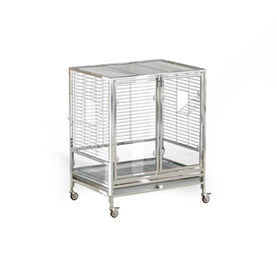 鹦鹉笼子家用豪华别墅玄凤牡丹专用304不锈钢鸟笼大型防溅观赏笼