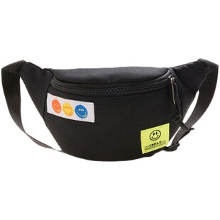 韩版儿童胸包男童百搭出游斜挎腰包小孩子户外休闲帆布包包男孩子